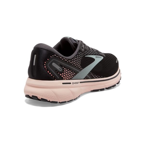 Brooks Ghost 14 Women's Road Running Shoes Black Green Rose | ZA-AOZ326175