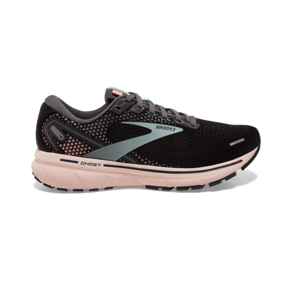 Brooks Ghost 14 Women\'s Road Running Shoes Black Green Rose | ZA-AOZ326175