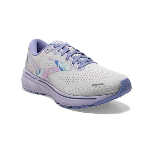 Brooks Ghost 14 Women's Road Running Shoes White Purple Pink | ZA-BFS709562