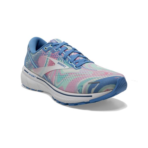 Brooks Ghost 14 Women's Road Running Shoes Blue Pink White | ZA-ETI279063