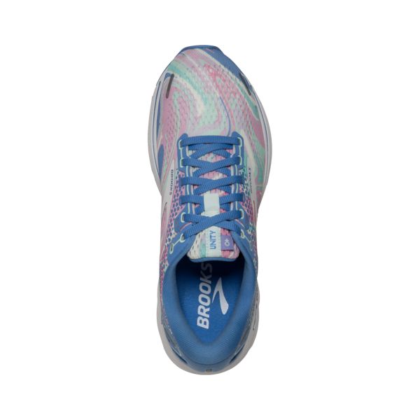 Brooks Ghost 14 Women's Road Running Shoes Blue Pink White | ZA-ETI279063