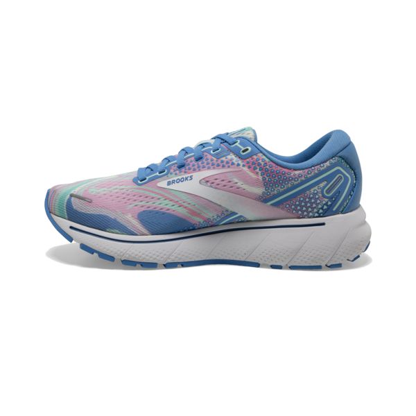 Brooks Ghost 14 Women's Road Running Shoes Blue Pink White | ZA-ETI279063