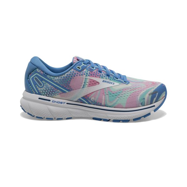 Brooks Ghost 14 Women\'s Road Running Shoes Blue Pink White | ZA-ETI279063