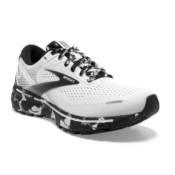 Brooks Ghost 14 Women's Road Running Shoes White Grey Black | ZA-FSA046853