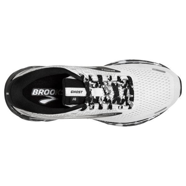 Brooks Ghost 14 Women's Road Running Shoes White Grey Black | ZA-FSA046853