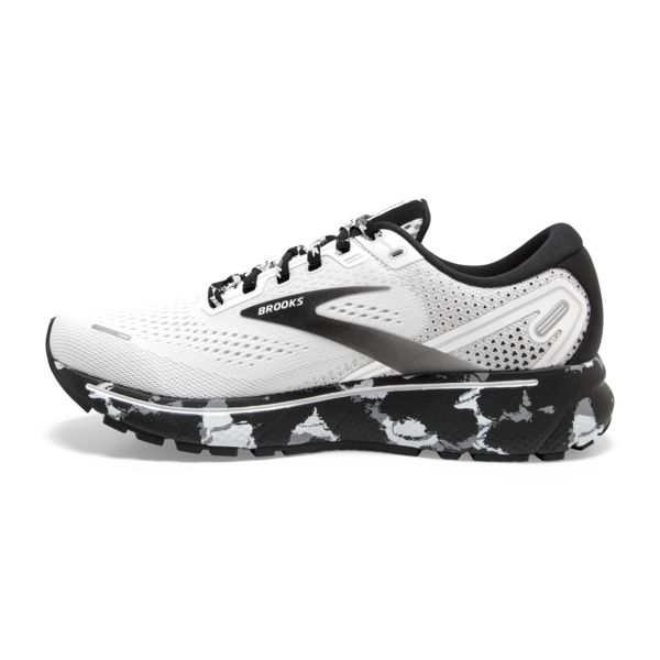 Brooks Ghost 14 Women's Road Running Shoes White Grey Black | ZA-FSA046853