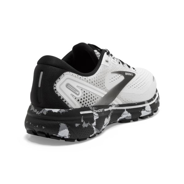 Brooks Ghost 14 Women's Road Running Shoes White Grey Black | ZA-FSA046853