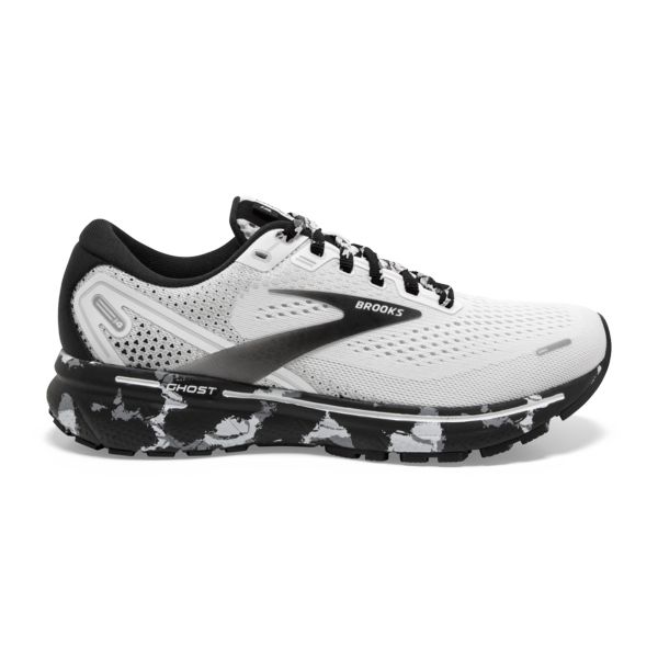 Brooks Ghost 14 Women\'s Road Running Shoes White Grey Black | ZA-FSA046853