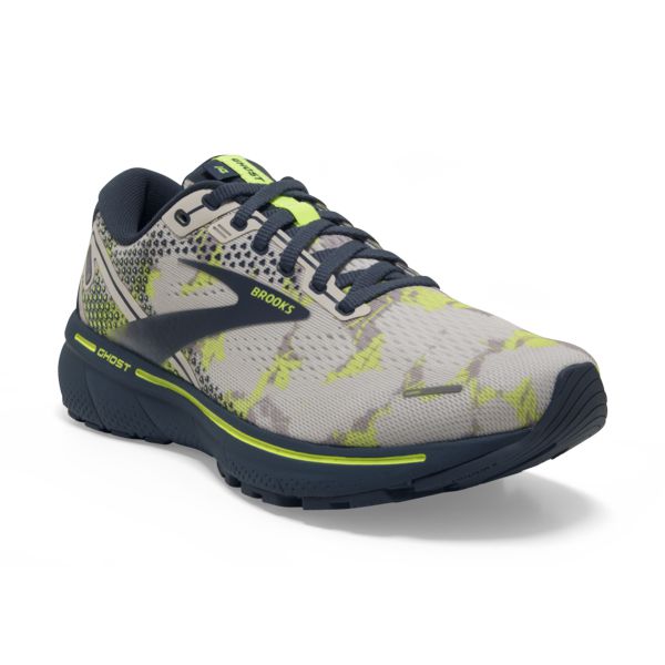 Brooks Ghost 14 Women's Road Running Shoes Grey Navy Yellow | ZA-FSL157409