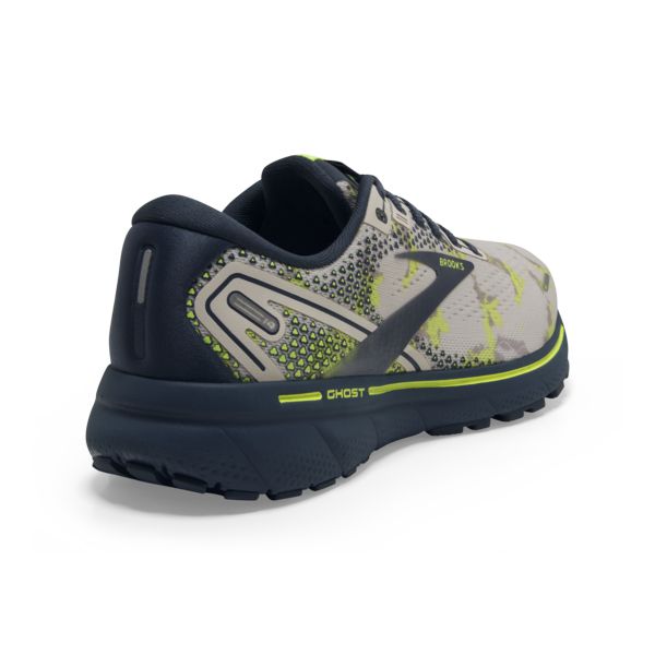 Brooks Ghost 14 Women's Road Running Shoes Grey Navy Yellow | ZA-FSL157409