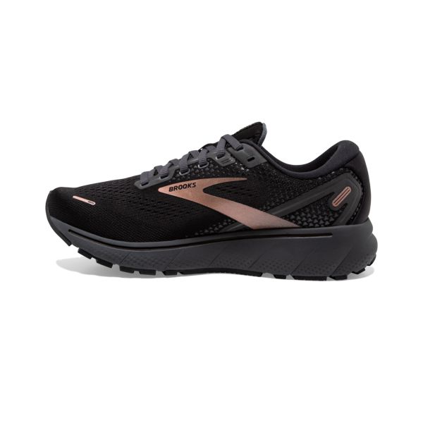 Brooks Ghost 14 Women's Road Running Shoes Black Gold | ZA-HIO051869