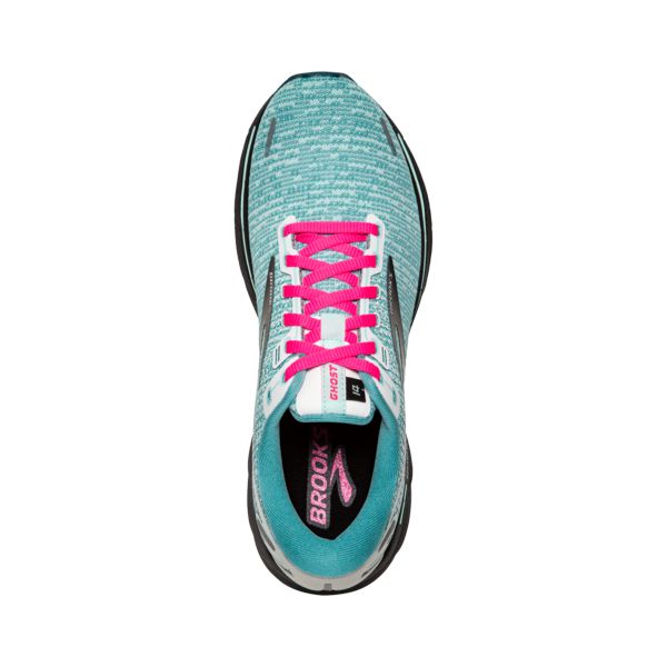 Brooks Ghost 14 Women's Road Running Shoes White Black Blue | ZA-LVG302851