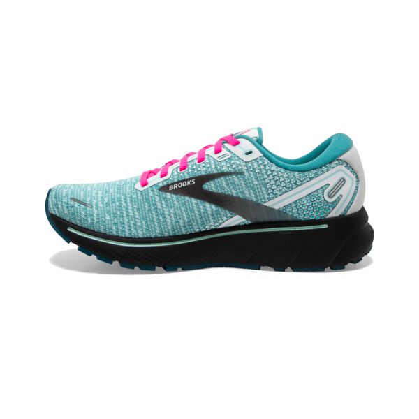 Brooks Ghost 14 Women's Road Running Shoes White Black Blue | ZA-LVG302851