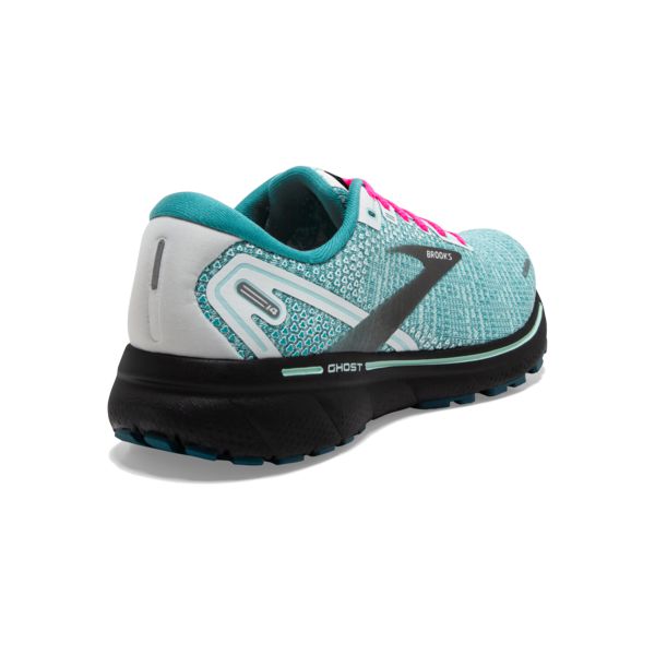 Brooks Ghost 14 Women's Road Running Shoes White Black Blue | ZA-LVG302851