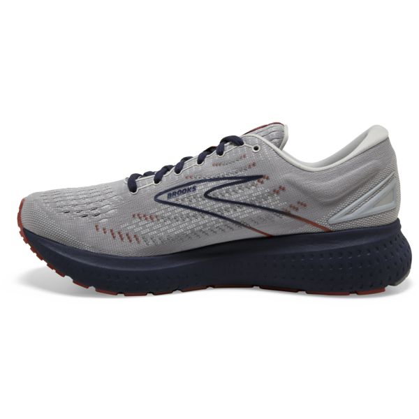 Brooks Glycerin 19 Men's Road Running Shoes Grey Navy Brown | ZA-MYQ872105