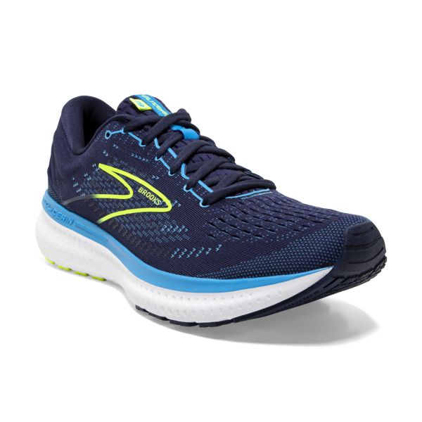 Brooks Glycerin 19 Men's Road Running Shoes Navy Blue Yellow | ZA-VTU820471