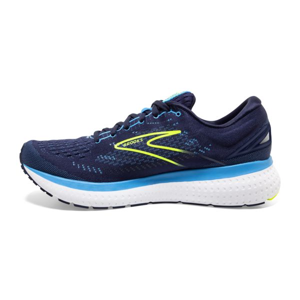 Brooks Glycerin 19 Men's Road Running Shoes Navy Blue Yellow | ZA-VTU820471