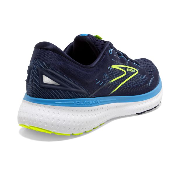 Brooks Glycerin 19 Men's Road Running Shoes Navy Blue Yellow | ZA-VTU820471