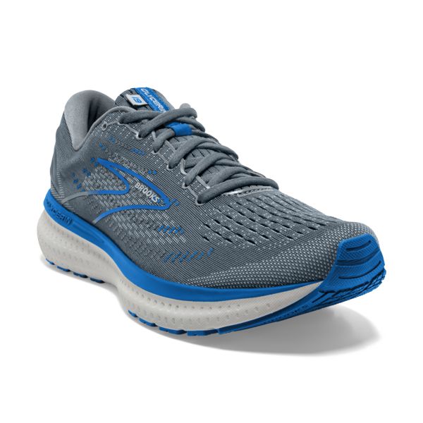 Brooks Glycerin 19 Men's Road Running Shoes Grey Blue White | ZA-XMY275684