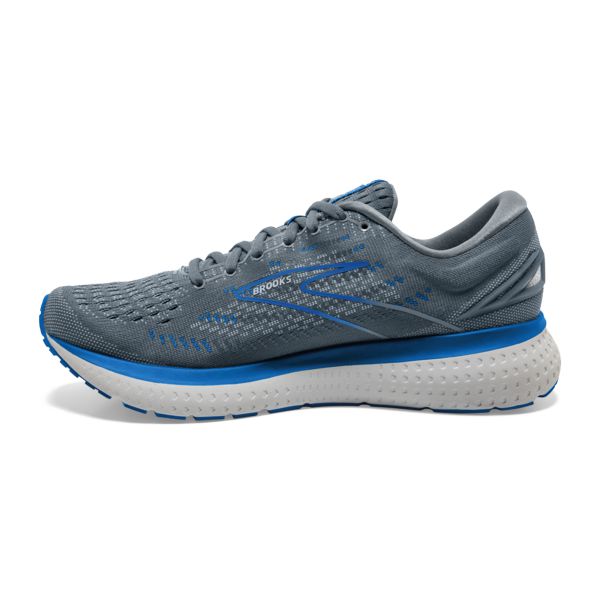 Brooks Glycerin 19 Men's Road Running Shoes Grey Blue White | ZA-XMY275684