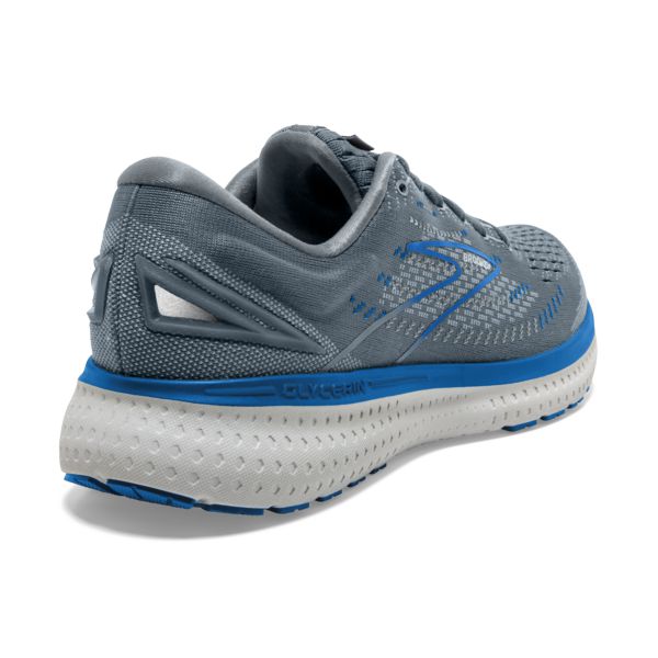 Brooks Glycerin 19 Men's Road Running Shoes Grey Blue White | ZA-XMY275684