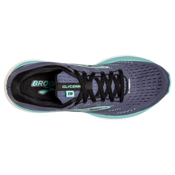 Brooks Glycerin 19 Women's Road Running Shoes Black Blue Green | ZA-CFV325647