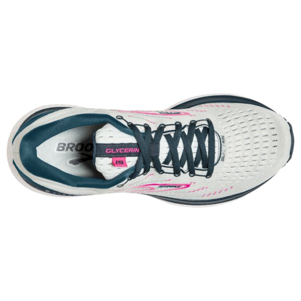 Brooks Glycerin 19 Women's Road Running Shoes Grey Navy Pink | ZA-QMX916472