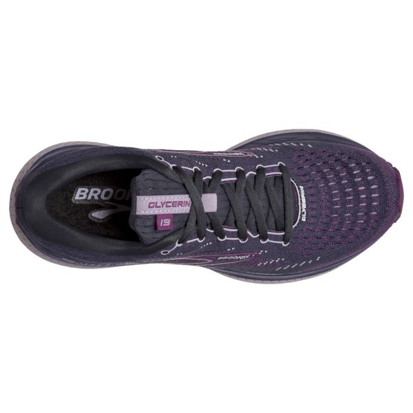 Brooks Glycerin 19 Women's Road Running Shoes Purple Black White | ZA-TFQ095721