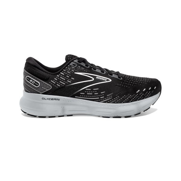 Brooks Glycerin 20 Men\'s Road Running Shoes Black White Grey | ZA-BFU741305