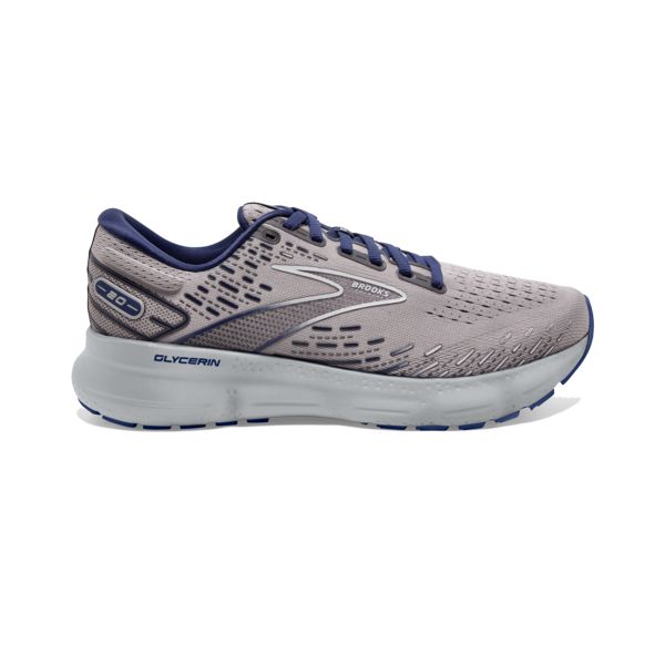 Brooks Glycerin 20 Men\'s Road Running Shoes Grey Blue | ZA-TEY431789