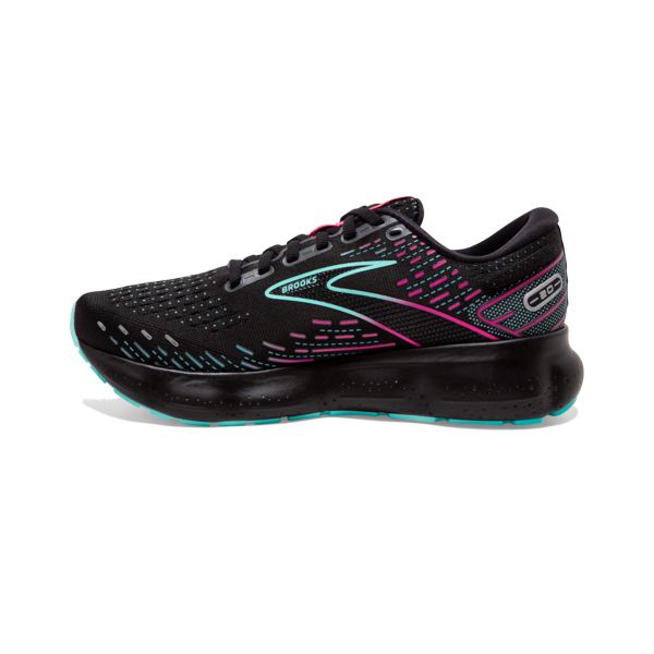 Brooks Glycerin 20 Women's Road Running Shoes Black Pink Green | ZA-XFJ085412