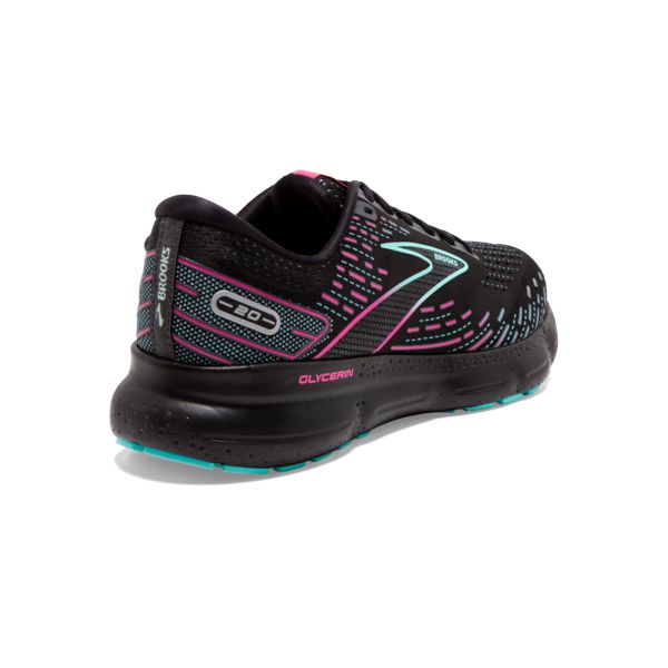 Brooks Glycerin 20 Women's Road Running Shoes Black Pink Green | ZA-XFJ085412