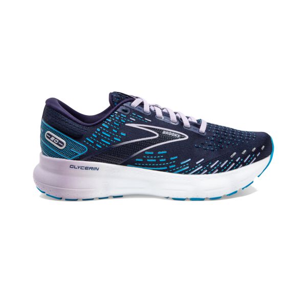 Brooks Glycerin 20 Women\'s Road Running Shoes Navy Blue White | ZA-ZBE291540