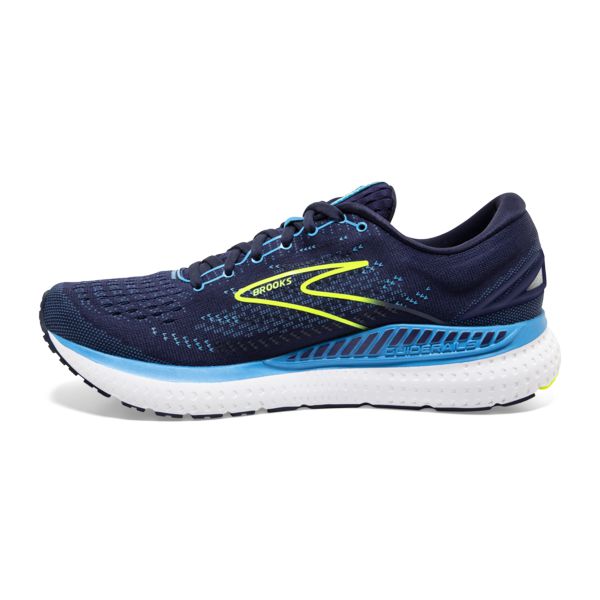 Brooks Glycerin GTS 19 Men's Road Running Shoes Navy Blue Yellow | ZA-GVT321564