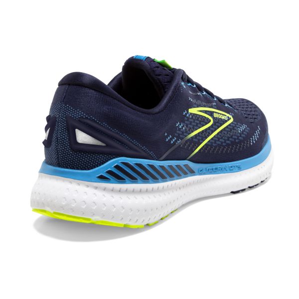 Brooks Glycerin GTS 19 Men's Road Running Shoes Navy Blue Yellow | ZA-GVT321564