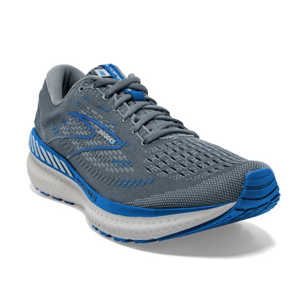 Brooks Glycerin GTS 19 Men's Road Running Shoes Grey Blue White | ZA-HTU768105