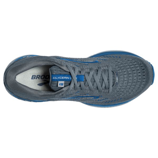 Brooks Glycerin GTS 19 Men's Road Running Shoes Grey Blue White | ZA-HTU768105