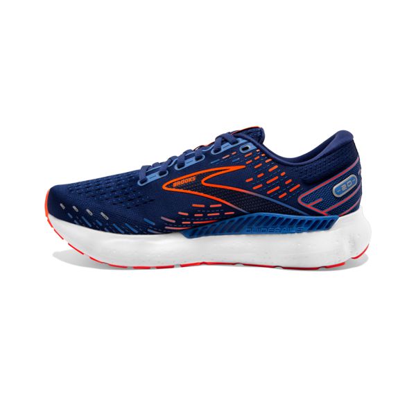 Brooks Glycerin GTS 20 Men's Road Running Shoes Blue Orange White | ZA-BZV530982