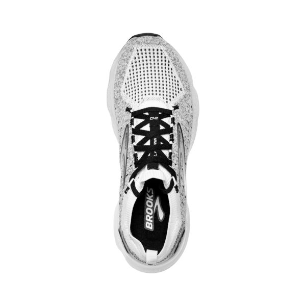 Brooks Glycerin StealthFit 20 Men's Road Running Shoes White Grey Black | ZA-UYR697405