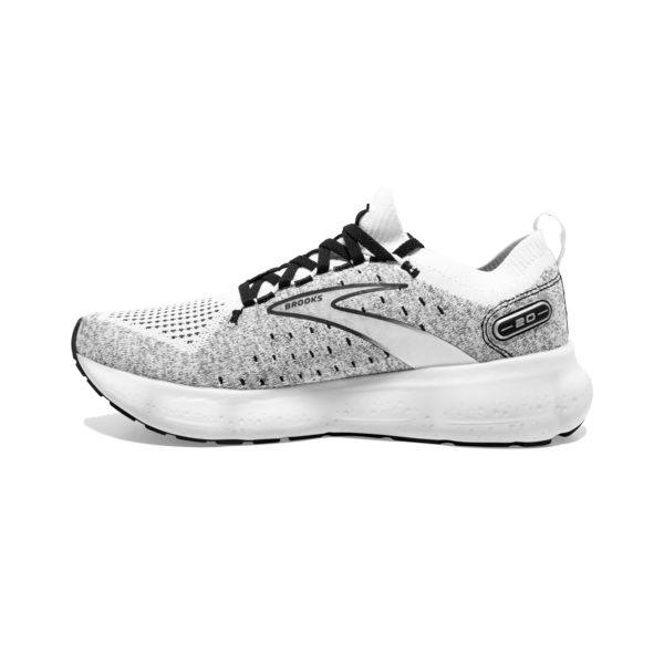 Brooks Glycerin StealthFit 20 Men's Road Running Shoes White Grey Black | ZA-UYR697405