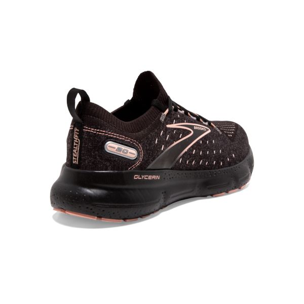 Brooks Glycerin StealthFit 20 Women's Road Running Shoes Black Coral | ZA-MLS905347