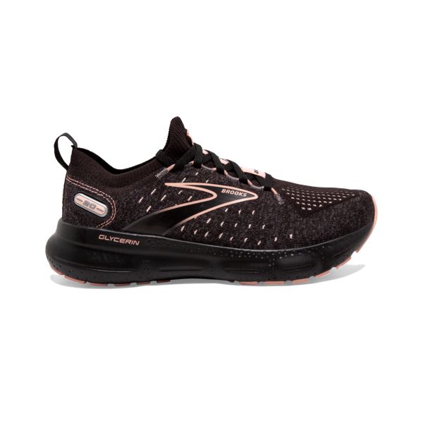 Brooks Glycerin StealthFit 20 Women\'s Road Running Shoes Black Coral | ZA-MLS905347