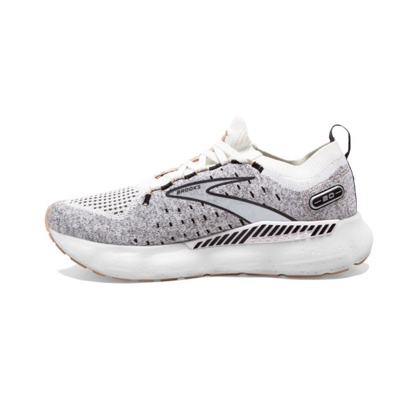 Brooks Glycerin StealthFit GTS 20 Women's Road Running Shoes White Black Grey | ZA-BXM983174