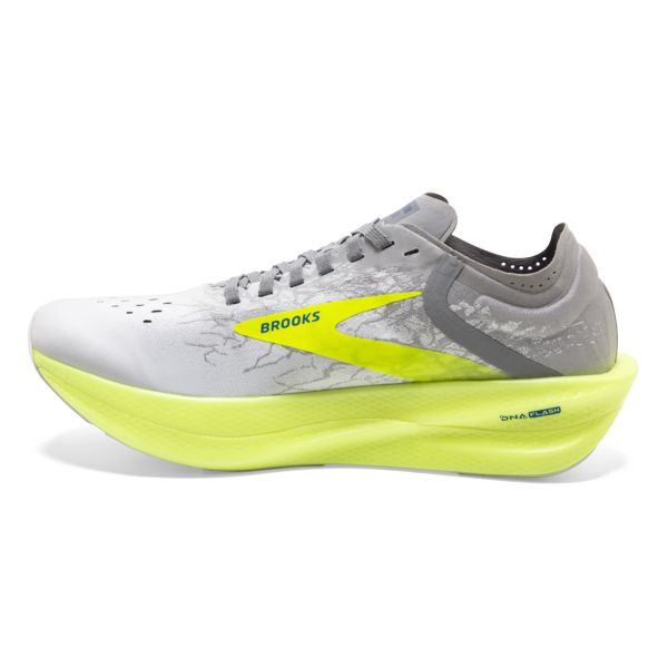 Brooks Hyperion Elite 2 Men's Road Running Shoes White Silver Yellow | ZA-ONP756490