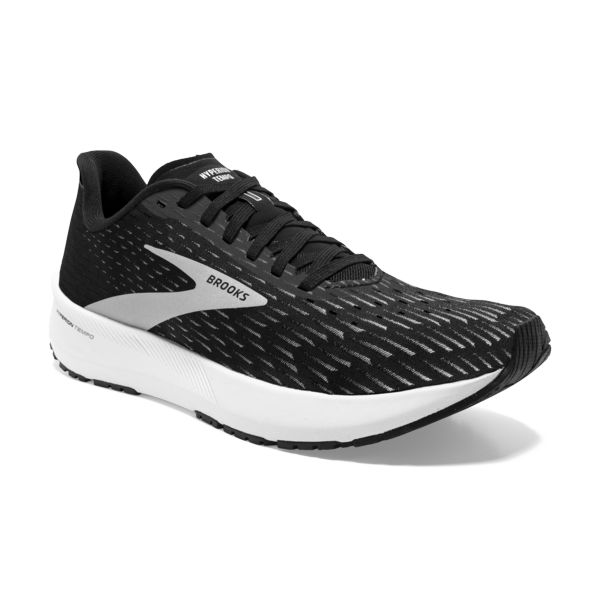 Brooks Hyperion Tempo Men's Road Running Shoes Black Silver White | ZA-MRY745920