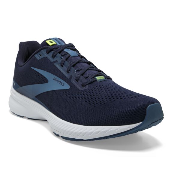 Brooks Launch 8 Men's Road Running Shoes Navy Blue White | ZA-LSD286450