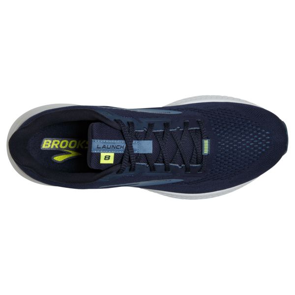 Brooks Launch 8 Men's Road Running Shoes Navy Blue White | ZA-LSD286450