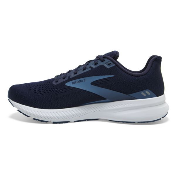 Brooks Launch 8 Men's Road Running Shoes Navy Blue White | ZA-LSD286450