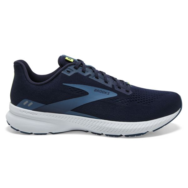 Brooks Launch 8 Men\'s Road Running Shoes Navy Blue White | ZA-LSD286450