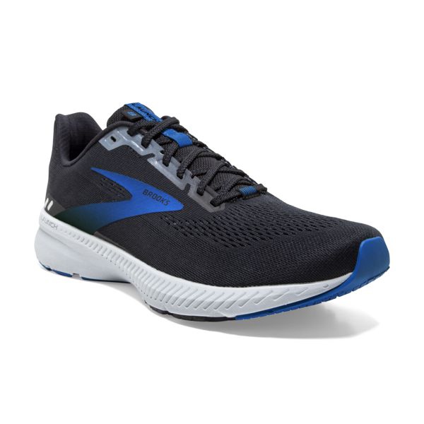 Brooks Launch 8 Men's Road Running Shoes Black Grey Blue | ZA-PSG140329